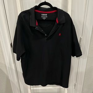 Black With Red Stitching 2XL Polo Shirt by Izod